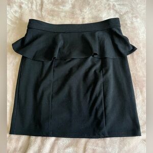 Peplum pencil skirt